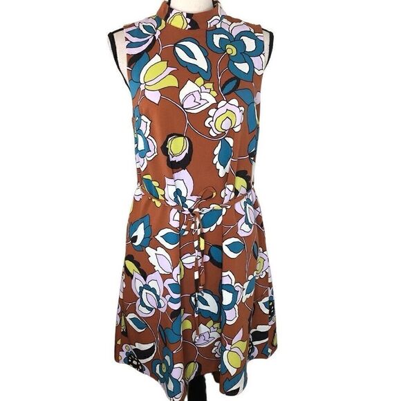 Modcloth High Neck Shift Dress Size M - Picture 2 of 16